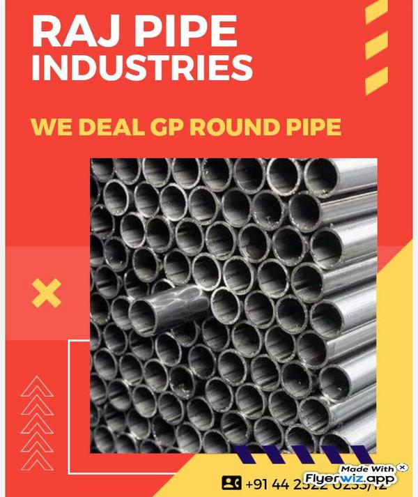 GP Pipe with a thickness of 0.6mm refers to a round-shaped pipe made of Galvanized Iron (GI) or Galvanized Steel with a wall thickness of 0.6mm
