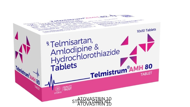 TELMISTRUM AMH 80Telmisartan 80mg + Amlodipine 5mg + HCTZ 12.5mgTELMISTRUM AMH 80 is a combination medication that includes Telmisartan (80mg), Amlodipine (5mg), and Hydrochlorothiazide (HCTZ) (12.5mg). This combination is used for the treatment of hypertension (high blood pressure). Each of these active ingredients works in a different way to help lower blood pressure, reduce the risk of cardiovascular events, and improve overall heart health.UsesTELMISTRUM AMH 80 is primarily used for:Treating hypertension (high blood pressure)Reducing the risk of heart attack, stroke, and other cardiovascular eventsProviding a comprehensive approach to blood pressure management by combining three different mechanisms of action. For further informationEmail : info@sterispharma.com / contact@sterispharma.comCall/WhatsApp : 7877551268, 7849827488BUY NOWhttps://www.sterisonline.com/product/telmistrum-amh-80-134327