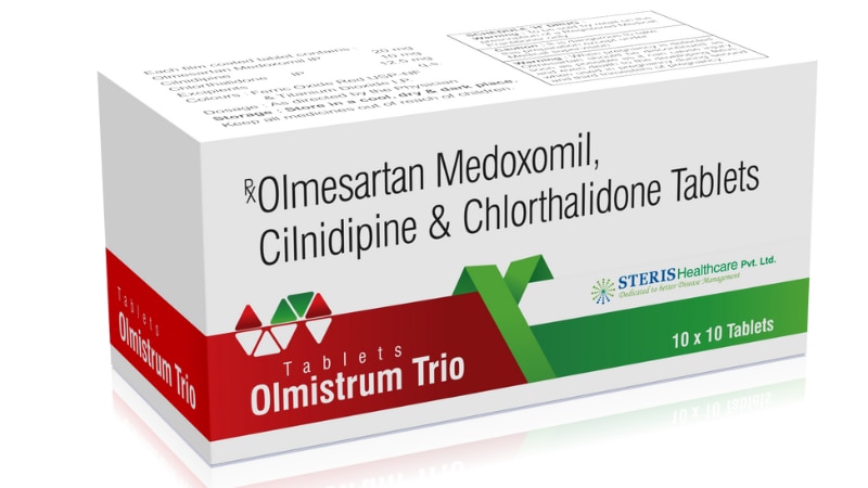 olmesartan cilnidipine chlorthalidone