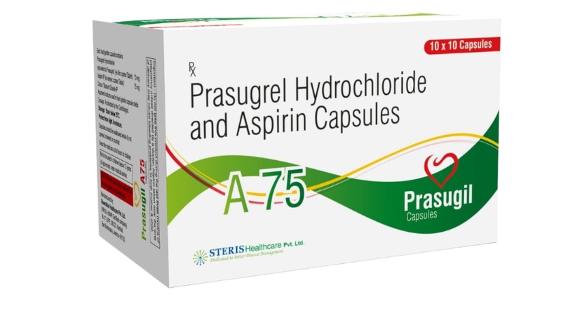 PRASUGIL A 75Prasugrel HCL & AspirinPPRASUGIL A 75 is a combination medication containing Prasugrel Hydrochloride (75mg) and Aspirin. Prasugrel Hydrochloride is an antiplatelet medication used to prevent blood clots in people with acute coronary syndrome who are undergoing angioplasty. Aspirin, on the other hand, is a nonsteroidal anti-inflammatory drug (NSAID) that helps reduce pain, fever, and inflammation. Together, they work synergistically to prevent blood clots and reduce the risk of heart attacks and strokes. PPRASUGIL A 75 should be taken as directed by a healthcare professional and is commonly prescribed for cardiovascular conditions.For further information:Email: info@sterispharma.com / contact@sterispharma.comCall/WhatsApp: 7877551268, 7849827488Buy Now: https://www.sterisonline.com/product/prasugil-a-75-134155