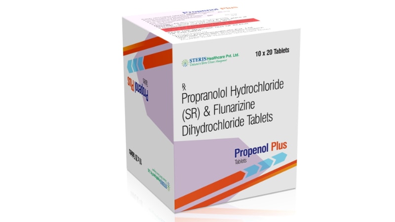 PROPENOL PLUSPropranolol, FlunarizineComposition: Propenol Plus combines Propranolol and Flunarizine, offering a potent solution for migraine management.Propranolol: A beta-blocker, Propranolol reduces the frequency and severity of migraines by regulating blood flow and calming nerve impulses.Flunarizine: An antihistamine and calcium channel blocker, Flunarizine further aids in migraine prevention by stabilizing blood vessels and reducing their reactivity.Indications: Propenol Plus is prescribed for migraine prophylaxis, alleviating symptoms like severe headaches, visual disturbances, and sensitivity to light and sound.Dosage: The recommended dose varies based on individual response and severity of symptoms. Always follow your healthcare provider's instructions.Side Effects: Possible side effects may include fatigue, dizziness, nausea, and changes in heart rate. Consult your doctor if these symptoms persist.Precautions: Inform your doctor about any existing medical conditions or medications to avoid potential interactions. Avoid alcohol consumption while using Propenol Plus.Price: Propenol Plus is available at affordable prices, making it accessible for migraine sufferers seeking effective relief.Conclusion: Propenol Plus is a trusted choice for migraine management, combining the benefits of Propranolol and Flunarizine to provide lasting relief and improve quality of life.For further information:Email: info@sterispharma.com / contact@sterispharma.comCall/WhatsApp: 7877551268, 7849827488Buy Now: https://www.sterisonline.com/product/propenol-plus-134108