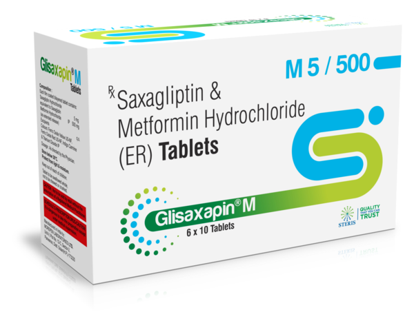 GLISAXAPIN M 5/500 Saxagliptin (5mg), Metformin HCI (ER) (500mg)Introduction to GLISAXAPIN M 5/500GLISAXAPIN M 5/500 is a combination medication containing Saxagliptin 5mg and Metformin HCl (Extended Release) 500mg. This medication is used primarily for the management of type 2 diabetes mellitus. By combining the complementary mechanisms of Saxagliptin and Metformin, GLISAXAPIN M 5/500 offers comprehensive glycemic control, helping patients manage their blood sugar levels effectively.What are Saxagliptin and Metformin?Overview of SaxagliptinSaxagliptin is a DPP-4 (dipeptidyl peptidase-4) inhibitor that enhances the body's natural incretin hormones, which help regulate blood glucose by increasing insulin release and decreasing glucagon levels in response to meals.Overview of MetforminMetformin is a biguanide that helps lower blood sugar levels by improving the body's sensitivity to insulin and reducing the amount of glucose produced by the liver. It also enhances peripheral glucose uptake and utilization. The extended-release formulation ensures a prolonged effect throughout the day.Benefits of GLISAXAPIN M 5/500Effective Blood Sugar ManagementPostprandial and Fasting Glucose Control: Saxagliptin helps regulate postprandial (after-meal) glucose levels, while Metformin assists in lowering fasting glucose levels by promoting insulin sensitivity and reducing hepatic glucose production.Comprehensive Glycemic Control: The combination of these two medications provides a dual mechanism of action that targets multiple pathways of glucose regulation, offering comprehensive blood sugar management.Support for Diabetes ManagementDiet and Exercise Adjunct: GLISAXAPIN M 5/500 is an excellent adjunct to diet and exercise, helping patients achieve better blood sugar control when lifestyle modifications alone are insufficient.Reduced Risk of Complications: By maintaining more stable blood sugar levels, this combination medication can help reduce the risk of long-term complications associated with diabetes, such as cardiovascular disease, neuropathy, and retinopathy.Convenience and ComplianceOnce-Daily Dosing: The extended-release formulation of Metformin allows for once-daily dosing, improving patient compliance and convenience.Reduced Pill Burden: Combining two effective diabetes medications into one pill simplifies the treatment regimen, making it easier for patients to adhere to their prescribed therapy.How to Use GLISAXAPIN M 5/500Dosage and AdministrationRecommended Dosage: The typical dosage of GLISAXAPIN M 5/500 is one tablet taken once daily. Your healthcare provider may adjust the dosage based on your individual response and blood sugar levels.Administration: Take the tablet with meals to reduce the risk of gastrointestinal discomfort and enhance the effectiveness of Metformin. Swallow the tablet whole with a full glass of water.Guidelines for Optimal UseConsistent Use: For best results, take GLISAXAPIN M 5/500 regularly as prescribed by your healthcare provider.Monitor Blood Sugar Levels: Regularly check your blood sugar levels to ensure the medication is effectively controlling your diabetes. Adjustments to your treatment plan may be necessary based on these readings.For further information: EMAIL: info@sterispharma.com / contact@sterispharma.com CALL/WHATSAPP: 7877551268, 7849827488 Order Nowhttps://www.sterisonline.com/product/glisaxapin-m-5-500-133434