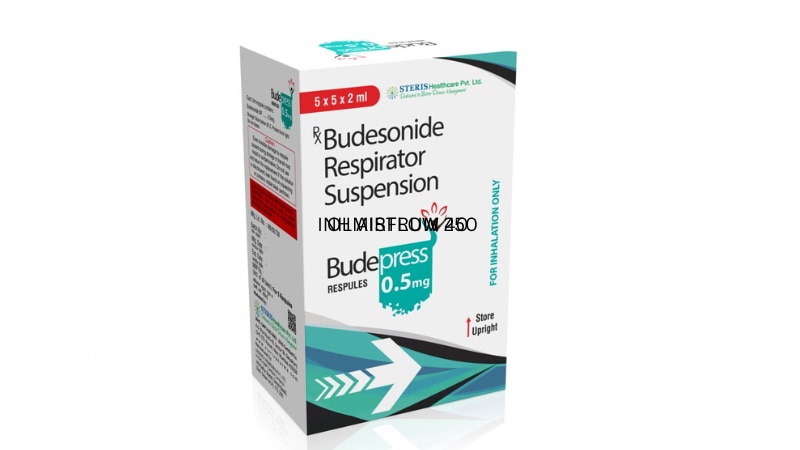 R.S. BUDEPRESS 0.5Budesonoid Respiratory Suspension (0.5mg)R.S. BUDEPRESS 0.5 is a respiratory suspension containing Budesonoid in a concentration of 0.5mg per dose. Budesonoid is a corticosteroid medication used to reduce inflammation in the airways, making it easier to breathe. It is commonly prescribed for the treatment of asthma and chronic obstructive pulmonary disease (COPD).This suspension is administered via inhalation, delivering the medication directly to the lungs where it is needed most. By targeting the inflammation in the airways, R.S. BUDEPRESS 0.5 helps to alleviate symptoms such as wheezing, coughing, and shortness of breath, improving respiratory function and quality of life for patients with respiratory conditions.It is important to follow the prescribed dosage and usage instructions provided by your healthcare provider to ensure the effectiveness and safety of R.S. BUDEPRESS 0.5. Common side effects may include throat irritation, coughing, and fungal infections in the mouth. Consult your doctor if you experience any persistent or severe side effects while using this medication.R.S. BUDEPRESS 0.5 offers targeted relief for respiratory inflammation, helping patients manage their respiratory conditions effectively.For further information:Email: info@sterispharma.com / contact@sterispharma.comCall/WhatsApp: 7877551268, 7849827488Buy Now: https://www.sterisonline.com/product/r-s-budepress-0-5-133704