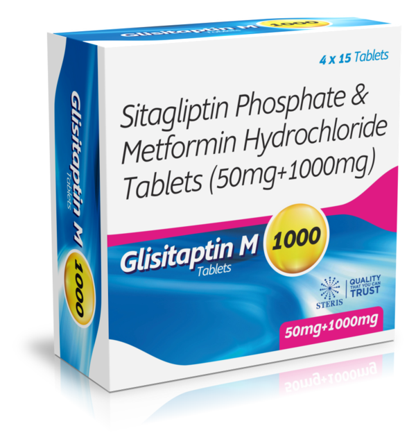 GLISITAPTIN M 1000 Sitagliptin Phosphate (50mg), Metformin HCI (1000mg)Introduction to GLISITAPTIN M 1000GLISITAPTIN M 1000 is a combination medication containing Sitagliptin Phosphate 50mg and Metformin HCl 1000mg. This medication is primarily used for the management of type 2 diabetes mellitus. By combining the complementary mechanisms of Sitagliptin and Metformin, GLISITAPTIN M 1000 offers comprehensive glycemic control, helping patients achieve better blood sugar management and overall metabolic health.What are Sitagliptin and Metformin?Overview of SitagliptinSitagliptin is a DPP-4 (dipeptidyl peptidase-4) inhibitor that enhances the body's natural incretin hormones, which help regulate blood glucose by increasing insulin release and decreasing glucagon levels in response to meals.Overview of MetforminMetformin is a biguanide that helps lower blood sugar levels by improving the body's sensitivity to insulin and reducing the amount of glucose produced by the liver. It also enhances peripheral glucose uptake and utilization.Benefits of GLISITAPTIN M 1000Effective Blood Sugar ManagementPostprandial and Fasting Glucose Control: Sitagliptin helps regulate postprandial (after-meal) glucose levels, while Metformin assists in lowering fasting glucose levels by promoting insulin sensitivity and reducing hepatic glucose production.Comprehensive Glycemic Control: The combination of these two medications provides a dual mechanism of action that targets multiple pathways of glucose regulation, offering comprehensive blood sugar management.Support for Diabetes ManagementDiet and Exercise Adjunct: GLISITAPTIN M 1000 is an excellent adjunct to diet and exercise, helping patients achieve better blood sugar control when lifestyle modifications alone are insufficient.Reduced Risk of Complications: By maintaining more stable blood sugar levels, this combination medication can help reduce the risk of long-term complications associated with diabetes, such as cardiovascular disease, neuropathy, and retinopathy.Convenience and ComplianceTwice-Daily Dosing: The formulation allows for twice-daily dosing, improving patient compliance and convenience.Reduced Pill Burden: Combining two effective diabetes medications into one pill simplifies the treatment regimen, making it easier for patients to adhere to their prescribed therapy.How to Use GLISITAPTIN M 1000Dosage and AdministrationRecommended Dosage: The typical dosage of GLISITAPTIN M 1000 is one tablet taken twice daily, with meals. Your healthcare provider may adjust the dosage based on your individual response and blood sugar levels.Administration: Take the tablet with meals to reduce the risk of gastrointestinal discomfort and enhance the effectiveness of Metformin. Swallow the tablet whole with a full glass of water.Guidelines for Optimal UseConsistent Use: For best results, take GLISITAPTIN M 1000 regularly as prescribed by your healthcare provider.Monitor Blood Sugar Levels: Regularly check your blood sugar levels to ensure the medication is effectively controlling your diabetes. Adjustments to your treatment plan may be necessary based on these readings.For further information: EMAIL: info@sterispharma.com / contact@sterispharma.com CALL/WHATSAPP: 7877551268, 7849827488 Order Nowhttps://www.sterisonline.com/product/glisitaptin-m-1000-133869
