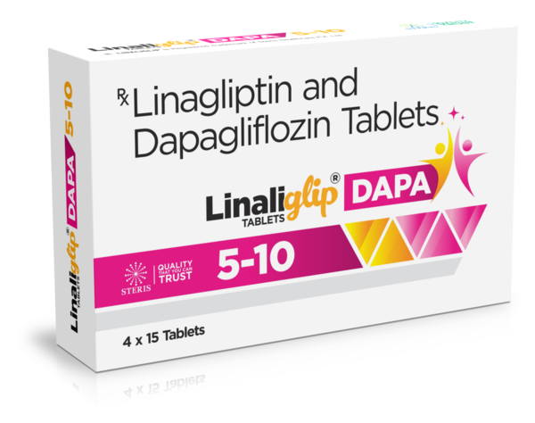 LINALIGLIP DAPA 5-10 Linagliptin 5 mg & Dapagliflozin 10 mgIntroduction to LINALIGLIP DAPA 5-10LINALIGLIP DAPA 5-10 is a combination medication that includes Linagliptin 5mg and Dapagliflozin 10mg. This medication is primarily used for the management of type 2 diabetes mellitus. By combining the complementary mechanisms of Linagliptin and Dapagliflozin, LINALIGLIP DAPA 5-10 provides comprehensive glycemic control, helping patients manage their blood sugar levels effectively.What are Linagliptin and Dapagliflozin?Overview of LinagliptinLinagliptin is a DPP-4 (dipeptidyl peptidase-4) inhibitor that helps regulate blood glucose levels by increasing insulin release and decreasing glucagon levels in response to meals. By enhancing incretin hormones, Linagliptin aids in maintaining better overall blood sugar control throughout the day.Overview of DapagliflozinDapagliflozin is an SGLT2 (sodium-glucose co-transporter-2) inhibitor that works by preventing the kidneys from reabsorbing glucose back into the blood. Instead, it allows glucose to be excreted in the urine, thereby lowering blood glucose levels. Dapagliflozin also offers additional benefits such as weight loss and cardiovascular protection.Benefits of LINALIGLIP DAPA 5-10Effective Blood Sugar ManagementPostprandial and Fasting Glucose Control: Linagliptin helps regulate postprandial (after-meal) glucose levels, while Dapagliflozin assists in lowering fasting glucose levels by promoting glucose excretion through urine.Comprehensive Glycemic Control: The combination of these two medications provides a dual mechanism of action that targets multiple pathways of glucose regulation, offering comprehensive blood sugar management.Support for Diabetes ManagementDiet and Exercise Adjunct: LINALIGLIP DAPA 5-10 is an excellent adjunct to diet and exercise, helping patients achieve better blood sugar control when lifestyle modifications alone are insufficient.Reduced Risk of Complications: By maintaining more stable blood sugar levels, LINALIGLIP DAPA 5-10 can help reduce the risk of long-term complications associated with diabetes, such as cardiovascular disease, neuropathy, and retinopathy.Additional Health BenefitsWeight Management: Dapagliflozin has been associated with weight loss due to the excretion of glucose and calories in the urine.Cardiovascular Protection: SGLT2 inhibitors like Dapagliflozin have been shown to provide cardiovascular benefits, reducing the risk of heart failure and other cardiovascular events in diabetic patients.How to Use LINALIGLIP DAPA 5-10Dosage and AdministrationRecommended Dosage: The typical dosage of LINALIGLIP DAPA 5-10 is one tablet taken once daily. Your healthcare provider may adjust the dosage based on your individual response and blood sugar levels.Administration: Take the tablet with or without food. Swallow it whole with a full glass of water. Consistency is key, so take the medication at the same time each day.Guidelines for Optimal UseConsistent Use: For best results, take LINALIGLIP DAPA 5-10 regularly as prescribed by your healthcare provider.Monitor Blood Sugar Levels: Regularly check your blood sugar levels to ensure the medication is effectively controlling your diabetes. Adjustments to your treatment plan may be necessary based on these readings.For further information: EMAIL: info@sterispharma.com / contact@sterispharma.com CALL/WHATSAPP: 7877551268, 7849827488 Order Nowhttps://www.sterisonline.com/product/linaliglip-dapa-5-10-134320