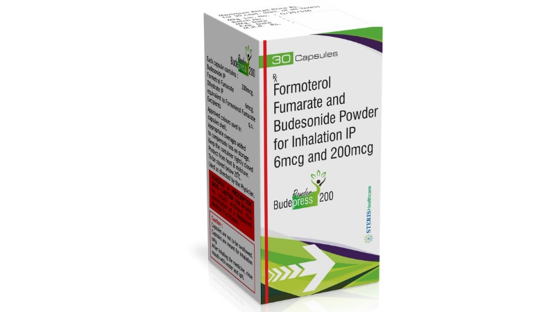 R/C BUDEPRESS 200Budesonoid (200mcg) + Formoterol (0.6mcg)R/C BUDEPRESS 200 is a combination medication containing Budesonoid (200mcg) and Formoterol (0.6mcg). Budesonoid is a corticosteroid that reduces inflammation in the airways, while Formoterol is a long-acting bronchodilator that helps to open up the air passages in the lungs, making it easier to breathe. This combination is used to manage symptoms of asthma and chronic obstructive pulmonary disease (COPD) in adults. It works by reducing airway inflammation and relaxing the muscles around the airways, allowing for better airflow and improved breathing. R/C BUDEPRESS 200 comes in an inhaler form for easy administration and effective relief of respiratory symptoms.For further information:Email: info@sterispharma.com / contact@sterispharma.comCall/WhatsApp: 7877551268, 7849827488Buy Now: https://www.sterisonline.com/product/r-c-budepress-200-133714