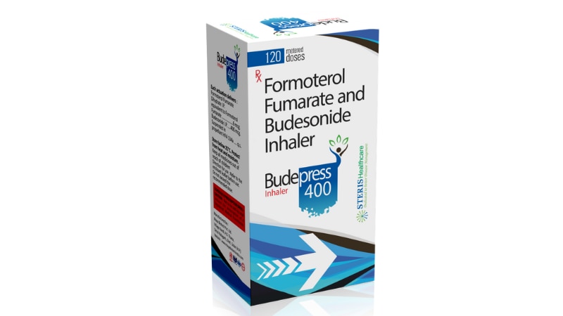 INH BUDEPRESS 400 Formoterol (6mg), Budesonide (400mg)INH BUDEPRESS 400 is a combination medication containing Formoterol (6mg) and Budesonide (400mg). Formoterol is a long-acting beta agonist that helps to relax the muscles in the airways, making it easier to breathe. Budesonide is a corticosteroid that reduces inflammation in the lungs.This inhaler is prescribed for the management of chronic obstructive pulmonary disease (COPD) and asthma. It helps to control and prevent symptoms such as wheezing, shortness of breath, coughing, and chest tightness. INH BUDEPRESS 400 is typically used twice daily, with each dose providing long-lasting relief.It's important to follow your healthcare provider's instructions on how to use this inhaler properly. Common side effects may include headache, throat irritation, hoarseness, and cough. Inform your doctor if you experience any serious side effects such as increased difficulty breathing, chest pain, or rapid heartbeat.INH BUDEPRESS 400 is a convenient and effective option for managing respiratory conditions, providing relief from symptoms and improving overall lung function.For further information:Email: info@sterispharma.com / contact@sterispharma.comCall/WhatsApp: 7877551268, 7849827488Buy Now: https://www.sterisonline.com/product/inh-budepress-400-133696