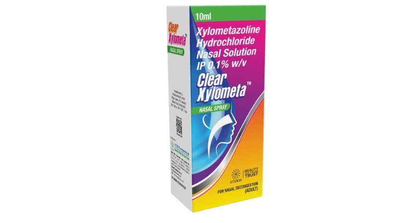 CLEAR XYLOMETAXylometazoline Hydrochloride Nasal Solution IP 0.1%Clear Xylometa is a nasal solution containing Xylometazoline Hydrochloride IP 0.1%. It is commonly used as a nasal decongestant to relieve nasal congestion caused by allergies, sinusitis, or colds. Xylometazoline works by constricting blood vessels in the nasal passages, reducing swelling and congestion to improve breathing.This nasal solution is easy to use, providing quick relief from nasal congestion and related symptoms like stuffiness and runny nose. It is suitable for adults and children over 6 years old, following the recommended dosage instructions.Usage: Apply 1-2 drops into each nostril, not exceeding 2-3 times daily unless directed by a healthcare professional.Side effects may include temporary burning, stinging, or dryness in the nose. Prolonged use or exceeding recommended doses can lead to rebound congestion or other adverse effects. Consult a doctor before using this product, especially if you have certain medical conditions or are taking other medications.Clear Xylometa offers fast and effective relief from nasal congestion, helping you breathe more comfortably and alleviate symptoms of nasal congestion.For further information:Email: info@sterispharma.com / contact@sterispharma.comCall/WhatsApp: 7877551268, 7849827488Buy Now: https://www.sterisonline.com/product/clear-xylometa-134330