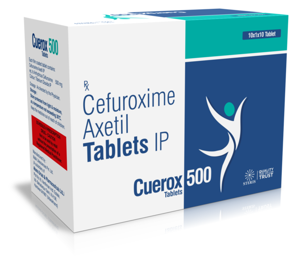 CUEROX 500 Cefuroxime Axetil (500mg)Cuerox 500 contains Cefuroxime Axetil, an antibiotic used to treat various bacterial infections. It belongs to the cephalosporin class of antibiotics, effective against a wide range of bacteria. Cuerox 500 is commonly prescribed for respiratory tract infections, urinary tract infections, skin infections, and certain types of pneumonia.Cefuroxime Axetil works by inhibiting the growth of bacteria, thereby aiding in the resolution of infections. It is available in tablet form for oral administration.Dosage: The recommended dosage of Cuerox 500 is usually one tablet taken orally twice daily, with or without food, as directed by your healthcare provider.Side Effects: Common side effects may include nausea, diarrhea, abdominal pain, headache, and allergic reactions. It is essential to inform your doctor if you experience any severe or persistent side effects.Price: The price of Cuerox 500 may vary depending on the dosage, pack size, and location. Please consult your pharmacist or healthcare provider for accurate pricing information.Cuerox 500 should be used with caution in patients with known allergies to cephalosporin antibiotics. It is crucial to complete the full course of medication as prescribed by your doctor, even if symptoms improve before the course is finished.Always consult your healthcare provider for personalized dosage recommendations and advice specific to your medical condition.For further information:Email: info@sterispharma.com / contact@sterispharma.comCall/WhatsApp: 7877551268, 7849827488Buy Now: https://www.sterisonline.com/product/cuerox-500-133898