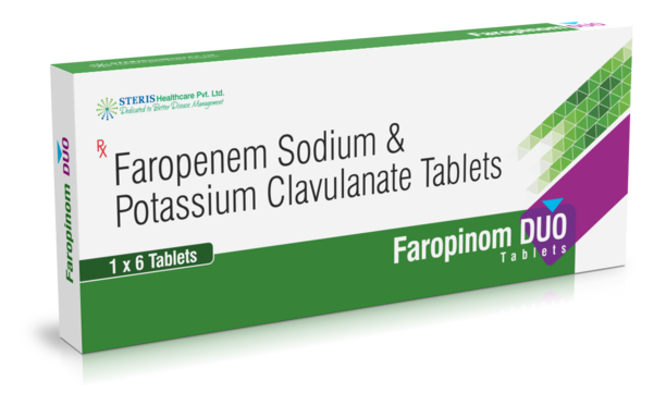 FAROPINOM DUOFaropenem (200mg) & Popassium Clavulanate (125mg)