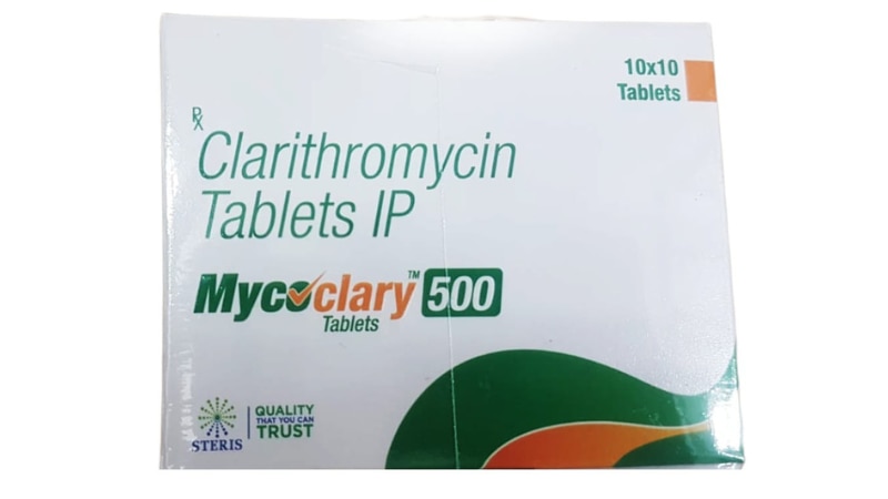 MYCOCLARY 500Clarithromycin 500 mgMycoClary 500 is a medication containing Clarithromycin 500 mg. Clarithromycin is a macrolide antibiotic used to treat various bacterial infections. It works by stopping the growth of bacteria.Uses:MycoClary 500 is commonly prescribed for respiratory tract infections such as pneumonia, bronchitis, and sinusitis.It is also effective against skin and soft tissue infections.MycoClary 500 is sometimes used in combination with other medications to treat Helicobacter pylori infections in the stomach.For further information:Email: info@sterispharma.com / contact@sterispharma.comCall/WhatsApp: 7877551268, 7849827488Buy Now: https://www.sterisonline.com/product/mycoclary-500-134308