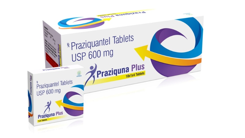 PRAZIQUNA PLUS Praziquantel Tablets USP (600mg)PRAZIQUNA PLUS is a medication that contains Praziquantel Tablets USP, each tablet having a dosage of 600mg. Praziquantel is an anthelmintic medication used to treat infections caused by certain types of parasitic worms such as tapeworms and flukes.Key Features:Active Ingredient: Each tablet contains 600mg of Praziquantel, the main therapeutic component.Anthelmintic: Praziquantel is effective against various parasitic worms, including tapeworms and flukes.Dosage: The recommended dosage for PRAZIQUNA PLUS is determined by a healthcare professional based on the specific infection being treated and the patient's weight.Administration: The tablets are usually taken orally with water. They can be taken with or without food, as directed by the healthcare provider.Treatment Duration: The duration of treatment varies depending on the type and severity of the infection. It is essential to complete the prescribed course of medication even if symptoms improve earlier.Precautions: Patients with a history of hypersensitivity to Praziquantel or related compounds should avoid this medication. Pregnant or breastfeeding women should consult their doctor before using PRAZIQUNA PLUS.Side Effects: Common side effects may include nausea, vomiting, abdominal discomfort, dizziness, headache, and fatigue. These usually subside as the body adjusts to the medication.Storage: Store PRAZIQUNA PLUS at room temperature away from moisture and heat. Keep it out of reach of children and pets.Consultation: It is crucial to consult a healthcare professional before starting or stopping any medication, including PRAZIQUNA PLUS, to ensure safe and effective use.PRAZIQUNA PLUS is an essential medication in the treatment of parasitic worm infections, providing relief and promoting recovery when used correctly under medical supervision.For further information:Email: info@sterispharma.com / contact@sterispharma.comCall/WhatsApp: 7877551268, 7849827488ORDER Now: https://www.sterisonline.com/product/praziquna-plus-133911