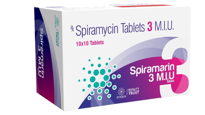 SPIRAMARIN 3 M.I.U Spiramycin (3miu)Spiramycin 3 M.I.U is a macrolide antibiotic that contains Spiramycin as its active ingredient. It is commonly prescribed for the treatment of various bacterial infections.Uses:Respiratory Infections: Spiramycin 3 M.I.U is effective against respiratory tract infections caused by susceptible bacteria.Skin Infections: It can be used to treat skin and soft tissue infections.Dental Infections: This medication is also prescribed for dental infections caused by bacteria.Dosage:The recommended dosage of Spiramycin 3 M.I.U is determined by the severity of the infection and the patient's medical condition. It is usually taken orally with or without food as directed by a healthcare professional.Side Effects:Common side effects may include nausea, vomiting, diarrhea, and stomach discomfort.Rare but serious side effects may include allergic reactions, liver problems, and hearing loss.Price:The price of Spiramycin 3 M.I.U may vary depending on the brand and quantity. It is available in different formulations such as tablets and oral suspension.For further information:Email: info@sterispharma.com / contact@sterispharma.comCall/WhatsApp: 7877551268, 7849827488ORDER Now: https://www.sterisonline.com/product/spiramarin-3-m-i-u-134175