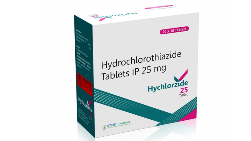 HYCHLORZIDE 25Hydrochlorothiazide (25mg)Hydrochlorothiazide (HCTZ) 25mg is a diuretic medication used to treat high blood pressure (hypertension) and fluid retention (edema) caused by conditions such as heart failure, kidney disease, or liver cirrhosis. It belongs to a class of drugs known as thiazide diuretics.Uses:High blood pressure (Hypertension): HCTZ helps lower blood pressure by increasing urine production, reducing fluid retention, and relaxing blood vessels.Fluid retention (Edema): HCTZ is used to reduce excess fluid buildup in the body, relieving swelling in the legs, arms, or abdomen.Dosage and Administration:The typical dosage of HCTZ for hypertension is 25mg taken orally once daily, usually in the morning.For edema, the dosage may vary based on the individual's condition and response to treatment, as prescribed by a healthcare provider.Side Effects:Common side effects of HCTZ 25mg may include:Increased urinationDizziness or lightheadednessLow potassium levels (hypokalemia)Nausea or upset stomachHeadacheFor further information:Email: info@sterispharma.com / contact@sterispharma.comCall/WhatsApp: 7877551268, 7849827488ORDER Now: https://www.sterisonline.com/product/hychlorzide-25-133489