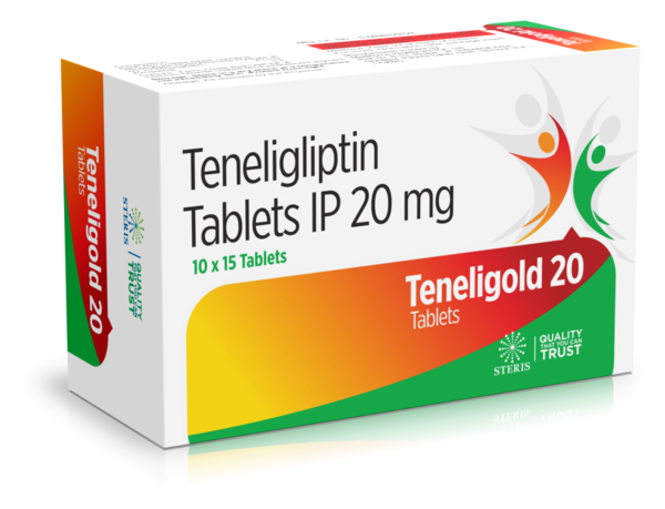TENELIGOLD 20 Teneligliptin (20mg)Introduction to TENELIGOLD 20TENELIGOLD 20 contains Teneligliptin 20mg, a medication primarily used for the management of type 2 diabetes mellitus. Teneligliptin belongs to a class of drugs known as dipeptidyl peptidase-4 (DPP-4) inhibitors, which help control blood sugar levels by enhancing the body's own ability to regulate insulin after meals. This medication is typically used in combination with diet and exercise to improve glycemic control in adults with type 2 diabetes.What is Teneligliptin?Overview of TeneligliptinTeneligliptin is an oral diabetes medication that helps increase insulin production and decrease glucose production in the liver. It works by inhibiting the DPP-4 enzyme, which results in prolonged activity of incretin hormones. These hormones play a significant role in regulating glucose metabolism.Mechanism of ActionIncretin Hormones: Teneligliptin enhances the levels of incretin hormones, which increase insulin synthesis and release from pancreatic beta cells in response to meals.Glucose Regulation: It reduces the liver’s production of glucose, especially after meals, thereby helping to lower blood sugar levels.Reduced Blood Sugar Spikes: By increasing insulin release and decreasing glucagon levels, Teneligliptin helps control blood sugar spikes after meals.Benefits of TENELIGOLD 20Effective Blood Sugar ManagementPostprandial Glucose Control: TENELIGOLD 20 helps manage postprandial (after-meal) blood sugar levels by enhancing the body’s natural response to meals.Fasting Blood Sugar Control: It also helps in lowering fasting blood sugar levels, providing a balanced glycemic control throughout the day.Support for Diabetes ManagementDiet and Exercise Adjunct: TENELIGOLD 20 is an excellent adjunct to diet and exercise, helping patients achieve better blood sugar control when lifestyle modifications alone are insufficient.Combination Therapy: It can be used alone or in combination with other antidiabetic medications such as metformin, sulfonylureas, or insulin for enhanced glycemic control.Additional Health BenefitsWeight Neutral: Teneligliptin is generally weight neutral, making it a favorable option for patients concerned about weight gain associated with other diabetes medications.Low Risk of Hypoglycemia: When used alone, Teneligliptin has a low risk of causing hypoglycemia compared to some other diabetes medications.How to Use TENELIGOLD 20Dosage and AdministrationRecommended Dosage: The typical dosage of TENELIGOLD 20 is one tablet taken once daily. Your healthcare provider may adjust the dosage based on your individual response and blood sugar levels.Administration: Take the tablet with or without food. Swallow the tablet whole with a full glass of water.Guidelines for Optimal UseConsistent Use: For best results, take TENELIGOLD 20 regularly at the same time each day as prescribed by your healthcare provider.Monitor Blood Sugar Levels: Regularly check your blood sugar levels to ensure the medication is effectively controlling your diabetes. Adjustments to your treatment plan may be necessary based on these readings.For further information: EMAIL: info@sterispharma.com / contact@sterispharma.com CALL/WHATSAPP: 7877551268, 7849827488 Order Nowhttps://www.sterisonline.com/product/teneligold-20-133447