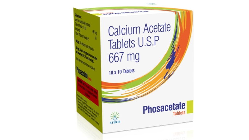 PHOSACETATECalcium Acetate 667mgPhosacetate is a medication containing Calcium Acetate 667mg, used to manage high phosphate levels in individuals with kidney disease. It works by binding to dietary phosphate in the digestive tract, preventing its absorption into the bloodstream.Key Information:Active Ingredient: Each tablet contains Calcium Acetate 667mg.Uses: Phosacetate is prescribed to lower elevated phosphate levels in patients undergoing dialysis due to chronic kidney disease.Dosage: The typical dosage is determined by the healthcare provider based on the patient's phosphate levels and response to treatment.Administration: Take Phosacetate orally with meals or as directed by the physician.Side Effects: Common side effects may include constipation, nausea, vomiting, diarrhea, or stomach discomfort.Precautions: Inform your doctor about any allergies or medical conditions before starting Phosacetate. Monitor calcium levels regularly during treatment.Price: Prices may vary depending on the brand and dosage strength. Consult with your pharmacist for specific pricing information.Conclusion: Phosacetate is an effective medication for managing high phosphate levels in individuals with kidney disease, helping to improve overall health and quality of life.For further information:Email: info@sterispharma.com / contact@sterispharma.comCall/WhatsApp: 7877551268, 7849827488ORDER Now: https://www.sterisonline.com/product/phosacetate-133672