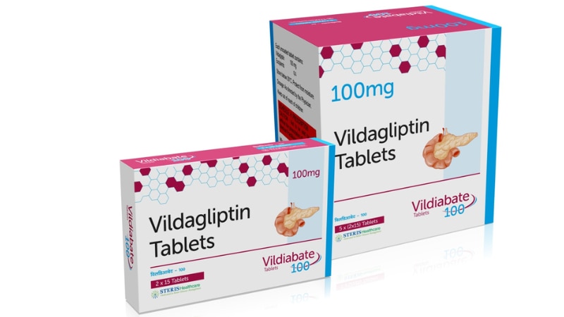 VILDIABATE 100 Vildagliptin (100mg)VILDIABATE 100 is a medication designed to manage type 2 diabetes mellitus by targeting specific aspects of glucose regulation. It contains Vildagliptin, an oral antidiabetic agent that belongs to the class of dipeptidyl peptidase-4 (DPP-4) inhibitors. Vildagliptin works by inhibiting the enzyme DPP-4, which is responsible for degrading incretin hormones like GLP-1 (glucagon-like peptide-1) and GIP (glucose-dependent insulinotropic peptide).Here are key points about VILDIABATE 100:Mechanism of Action: Vildagliptin acts by inhibiting DPP-4, thereby increasing the levels of GLP-1 and GIP. These hormones play crucial roles in glucose metabolism:GLP-1 stimulates insulin secretion from pancreatic beta cells in a glucose-dependent manner. It also inhibits glucagon secretion, reduces appetite, and slows gastric emptying.GIP enhances insulin release in response to meals, contributing to postprandial glucose control.Blood Sugar Control: By enhancing insulin secretion and reducing glucagon levels, VILDIABATE 100 helps lower blood sugar levels, especially after meals. This mechanism targets both fasting and postprandial hyperglycemia, contributing to overall glycemic control.Dosage and Administration: VILDIABATE 100 is typically taken orally once daily, preferably with a meal to maximize its effects on postprandial glucose levels. The dosage may vary depending on individual needs and response to treatment. It's essential to follow your healthcare provider's instructions regarding dosage and timing.Efficacy and Safety: Clinical studies have demonstrated the efficacy of Vildagliptin in lowering HbA1c levels (a marker of long-term glucose control) and improving glycemic parameters. It is generally well-tolerated, with common side effects including headache, nasopharyngitis (inflammation of the nose and throat), and upper respiratory tract infections. Serious side effects are rare but may include pancreatitis or hypersensitivity reactions.Combination Therapy: VILDIABATE 100 may be prescribed as monotherapy or in combination with other antidiabetic medications such as metformin or sulfonylureas. Combining medications with different mechanisms of action can provide synergistic benefits in managing diabetes.Monitoring and Follow-Up: Regular monitoring of blood sugar levels, kidney function, and other relevant parameters is important during treatment with VILDIABATE 100. Your healthcare provider may adjust the dosage or add/modify other medications based on your response and individual needs.Lifestyle Modifications: In addition to medication, lifestyle modifications such as a healthy diet, regular exercise, weight management, and avoiding tobacco and excessive alcohol intake are essential components of diabetes management.In conclusion, VILDIABATE 100 containing Vildagliptin is an effective oral antidiabetic medication that helps regulate blood sugar levels in patients with type 2 diabetes. It acts by enhancing insulin secretion and reducing postprandial glucose levels, contributing to improved glycemic control. However, it should be used under medical supervision, and adherence to prescribed dosage and lifestyle recommendations is crucial for optimal diabetes management.For further information: EMAIL: info@sterispharma.com / contact@sterispharma.com CALL/WHATSAPP: 7877551268, 7849827488 Order Nowhttps://www.sterisonline.com/product/vildiabate-100-133452