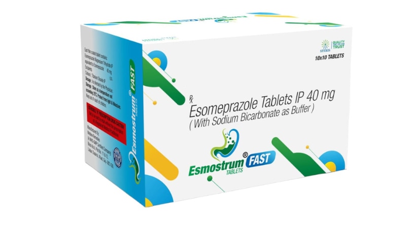 ESMOSTRUM FASTEsomeprazole (40mg)Esmostrum Fast contains Esomeprazole, a proton pump inhibitor (PPI) that is used to treat conditions such as gastroesophageal reflux disease (GERD), peptic ulcers, and Zollinger-Ellison syndrome. Esomeprazole works by reducing the production of stomach acid, which can help relieve symptoms such as heartburn, acid reflux, and indigestion.Esomeprazole is commonly prescribed to heal and prevent ulcers in the stomach and intestines caused by excessive acid production. It is also used to treat symptoms of GERD, such as persistent heartburn and regurgitation of stomach acid into the esophagus.Esmostrum Fast, with its 40mg strength of Esomeprazole, provides fast and effective relief from acid-related disorders. It is usually taken once daily, preferably in the morning before breakfast, for optimal efficacy. It is important to follow the prescribed dosage and duration of treatment recommended by your healthcare provider.While Esomeprazole is generally well-tolerated, some common side effects may include headache, nausea, diarrhea, and abdominal pain. Long-term use or high doses of PPIs like Esomeprazole may be associated with rare but serious side effects such as vitamin B12 deficiency, kidney problems, and increased risk of bone fractures.For further information:Email: info@sterispharma.com / contact@sterispharma.comCall/WhatsApp: 7877551268, 7849827488ORDER Now: https://www.sterisonline.com/product/esmostrum-fast-134367Before using Esmostrum Fast or any other medication containing Esomeprazole, it is important to inform your healthcare provider about any existing medical conditions, medications you are currently taking, and any allergies you may have. They can provide guidance on the appropriate use of Esomeprazole and monitor for any potential side effects or interactions with other drugs.