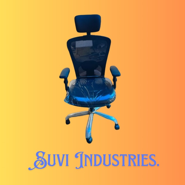 Product Name: High Back Ergonomic Office ChairManufacturer: Suvi IndustriesLocation: Coimbatore, IndiaProduct Description:Suvi Industries proudly presents its High Back Ergonomic Office Chair, meticulously designed to combine unparalleled comfort, support, and style for the modern workplace. Crafted with precision and innovation, this chair epitomizes ergonomic excellence, providing users with a superior seating experience to enhance productivity and well-being throughout the workday.Key Features:High Back Design: Featuring a high backrest that supports the entire spine, promoting proper posture and reducing strain on the neck, shoulders, and lower back.Ergonomic Lumbar Support: Built-in lumbar support system contours to the natural curvature of the spine, providing crucial support to the lower back region and preventing slouching.Adjustable Headrest: Integrated headrest offers customizable support for the neck and head, allowing users to relax and maintain comfort during prolonged periods of sitting.Padded Armrests: Ergonomically designed armrests provide support for the arms and shoulders, reducing muscle fatigue and promoting a comfortable working posture.Synchro-Tilt Mechanism: Advanced synchro-tilt mechanism enables synchronized movement of the seat and backrest, allowing for smooth reclining while maintaining proper alignment.Height Adjustment: Pneumatic height adjustment feature allows users to easily adjust the seat height to their preferred level, ensuring optimal ergonomic positioning relative to their workstation.Breathable Upholstery: Premium upholstery materials enhance breathability and airflow, keeping users cool and comfortable even during extended periods of use.Durable Construction: Sturdy frame construction and high-quality materials ensure long-lasting durability and reliability, withstanding the rigors of daily office use.360-Degree Swivel Base: Swivel base allows for effortless rotation, enabling users to reach different areas of their workspace without strain or discomfort.Specifications:Chair Type: High back ergonomic office chairMaterial: High-quality upholstery, metal frameColor Options: Available in a range of colors to suit individual preferences and office decor schemesWeight Capacity: Designed to support individuals of varying body types, with a maximum weight capacity of [insert weight capacity].Dimensions: [Insert dimensions]Manufacturer Profile:Suvi Industries, headquartered in Coimbatore, India, is a leading manufacturer of ergonomic office furniture, renowned for its commitment to quality, innovation, and customer satisfaction. With state-of-the-art facilities and a team of skilled craftsmen, Suvi Industries continues to set industry standards, delivering products that excel in both performance and design.Warranty:Backed by Suvi Industries' comprehensive warranty coverage, providing peace of mind and assurance of quality for customers.Conclusion:Experience the epitome of comfort, support, and style with Suvi Industries' High Back Ergonomic Office Chair. Elevate your workspace with this premium seating solution, meticulously designed to enhance productivity and well-being. Trust in Suvi Industries' expertise and craftsmanship to provide you with a superior seating experience that prioritizes your health and comfort.