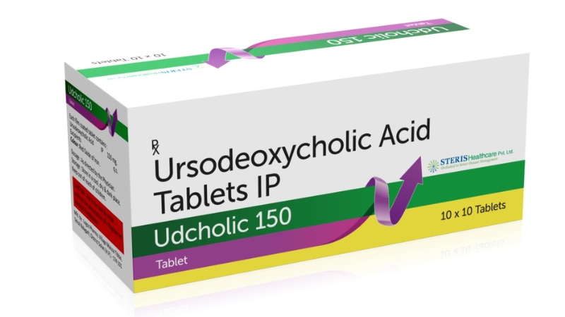 UDCHOLIC 150Ursodeoxycholic Acid / (150mg)UDCHOLIC 150 is a medication containing Ursodeoxycholic Acid in a strength of 150mg per dose. Ursodeoxycholic Acid is a bile acid that helps dissolve cholesterol gallstones and improves liver function.Purpose: Primarily used to treat gallstones, especially cholesterol gallstones, and certain liver conditions like primary biliary cholangitis (PBC) and chronic hepatitis.Mechanism of Action: Ursodeoxycholic Acid works by reducing the production of cholesterol and by increasing the flow of bile in the digestive system, which helps in dissolving gallstones and improving liver function.Dosage and Administration: The usual dosage for UDCHOLIC 150 is determined by the severity of the condition and the patient's response to treatment. It is typically taken orally with water, as directed by a healthcare professional.Precautions and Side Effects:Precautions: Inform your doctor about any allergies or medical conditions before starting UDCHOLIC 150. Pregnant or breastfeeding women should consult their healthcare provider before using this medication.Side Effects: Common side effects may include diarrhea, stomach discomfort, and nausea. Serious side effects are rare but may include allergic reactions or worsening liver function in certain individuals.Storage: Store UDCHOLIC 150 at room temperature away from moisture and heat. Keep it out of reach of children.Always follow your doctor's instructions and never exceed the prescribed dosage without medical advice. Consult your healthcare provider if you experience any concerning symptoms while taking UDCHOLIC 150. For further information:Email: info@sterispharma.com / contact@sterispharma.comCall/WhatsApp: 7877551268, 7849827488ORDER Now: https://www.sterisonline.com/product/udcholic-150-133817