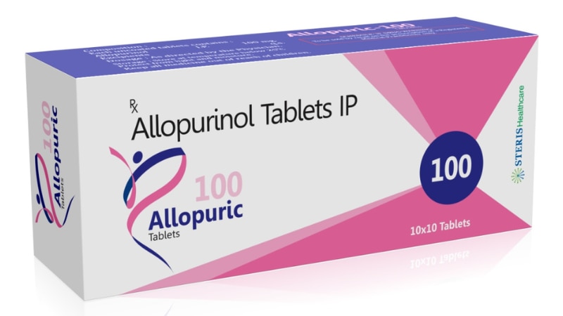 ALLOPURIC 100Allopurinol (100mg) Allopuric 100 contains Allopurinol in 100mg strength. Allopurinol is a medication used to treat gout and certain types of kidney stones. It works by reducing the production of uric acid in the body, which helps prevent the formation of crystals that cause gout and kidney stones. Allopuric 100 is typically taken once daily, with or without food, as directed by a healthcare professional. Common side effects may include nausea, dizziness, and rash. It's important to follow the prescribed dosage and instructions for optimal results and to minimize potential side effects.For further information:Email: info@sterispharma.com / contact@sterispharma.comCall/WhatsApp: 7877551268, 7849827488ORDER Now: https://www.sterisonline.com/product/allopuric-100-133648