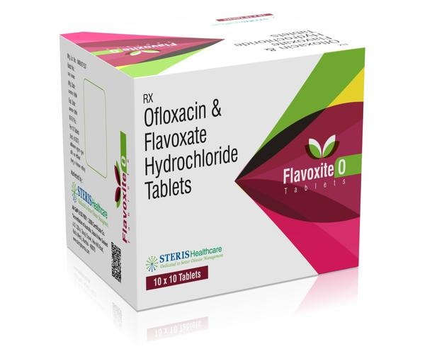 FLAVOXITE 0Ofloxacin (200mg) & Flavoxate (200mg)Flavoxite 0 is a combination medication containing two active ingredients: Ofloxacin and Flavoxate. Here's a concise description:Ofloxacin (200mg): Ofloxacin is an antibiotic that belongs to the fluoroquinolone class. It works by inhibiting the growth and multiplication of bacteria, making it effective against a wide range of bacterial infections.Flavoxate (200mg): Flavoxate is an anticholinergic medication used to treat bladder and urinary tract spasms. It works by relaxing the muscles in the bladder, reducing urinary urgency and frequency.Indications:Flavoxite 0 is commonly prescribed for the treatment of urinary tract infections (UTIs) caused by susceptible bacteria. It is also used to alleviate symptoms of bladder irritation, such as urinary urgency, frequency, and incontinence.Dosage and Administration:The typical dosage of Flavoxite 0 is one tablet containing 200mg of Ofloxacin and 200mg of Flavoxate, taken orally with water. The dosage frequency and duration may vary based on the severity of the infection or condition being treated. It is important to follow the doctor's instructions and complete the full course of medication even if symptoms improve.For further information:Email: info@sterispharma.com / contact@sterispharma.comCall/WhatsApp: 7877551268, 7849827488ORDER Now: https://www.sterisonline.com/product/flavoxite-0-133485