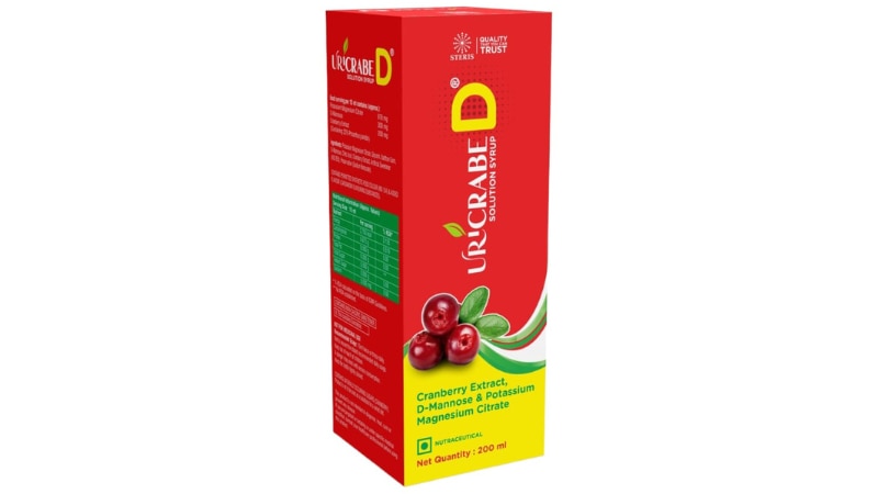 URICRABE D SYRUP Potassium Magnesium Citrate (978mg), D-Mannose (300mg) with Cranberry Extract (200mg)URICRABE D SYRUP is a potent combination of Potassium Magnesium Citrate (978mg), D-Mannose (300mg), and Cranberry Extract (200mg). This syrup is formulated to support urinary tract health and combat infections. Potassium Magnesium Citrate helps regulate acidity levels in the urine, preventing the formation of kidney stones. D-Mannose is known for its ability to prevent bacteria from sticking to the bladder walls, reducing the risk of urinary tract infections. Cranberry Extract adds to the antimicrobial properties, aiding in the prevention of UTIs. URICRABE D SYRUP is a comprehensive solution for maintaining a healthy urinary system.For further information:Email: info@sterispharma.com / contact@sterispharma.comCall/WhatsApp: 7877551268, 7849827488Order Now: https://www.sterisonline.com/product/uricrabe-d-syrup-134313