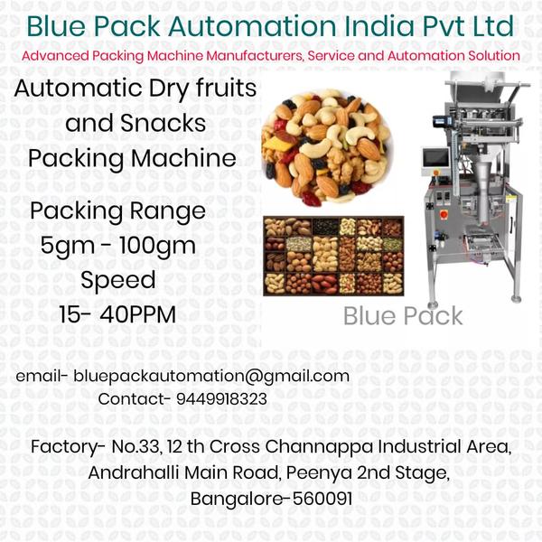 Automatic pneumatic Spices pouch Packing machine with 4 head weighre, Range- 2gm to 100gm, speed 20PPM to 40PPM,