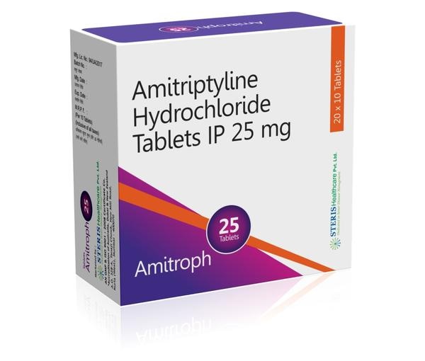 AMITROPH 25  Amitriptyline HCI (25mg)IntroductionAMITROPH 25 contains Amitriptyline HCI (25mg), a tricyclic antidepressant (TCA) widely used to treat depression, chronic pain, anxiety disorders, and migraines. Amitriptyline is known for its effectiveness in enhancing mood, alleviating pain, and improving overall well-being. It offers a multifaceted approach to managing various conditions that impact mental and physical health.Key Ingredient and Its BenefitsAmitriptyline HCI (25mg)Antidepressant Properties: Amitriptyline works by increasing the levels of neurotransmitters (serotonin and norepinephrine) in the brain, which helps improve mood and relieve symptoms of depression.Chronic Pain Management: It is effective in managing chronic pain conditions such as fibromyalgia, neuropathic pain, and migraines by altering pain perception in the nervous system.Anxiety Relief: Amitriptyline can also help reduce symptoms of anxiety and improve sleep, providing comprehensive relief for patients with co-occurring anxiety disorders.Migraine Prophylaxis: It is often prescribed for the prevention of migraines, helping to reduce the frequency and severity of migraine attacks.Benefits of AMITROPH 25Effective Depression Treatment: AMITROPH 25 helps alleviate symptoms of depression, enhancing mood, energy levels, and overall well-being.Chronic Pain Relief: It provides significant relief from chronic pain conditions, improving the quality of life for individuals with persistent pain.Anxiety Reduction: By reducing anxiety symptoms, AMITROPH 25 contributes to better mental health and emotional stability.Migraine Prevention: Regular use can reduce the frequency and intensity of migraine headaches, improving daily functioning.Improved Sleep: Amitriptyline's sedative properties help improve sleep quality, which is beneficial for patients with insomnia related to depression or chronic pain.Dosage and AdministrationDosageDepression and Anxiety: The typical starting dosage for depression and anxiety is one tablet (25mg) taken once daily, usually at bedtime. The dosage may be gradually increased by the healthcare provider based on the patient's response to treatment.Chronic Pain and Migraine Prevention: For chronic pain and migraine prophylaxis, the dosage may vary. It is often started at a low dose and gradually increased.AdministrationOral Use: Swallow the tablet whole with a full glass of water. It is typically taken once daily at bedtime due to its sedative effects.Consistency: For optimal results, take AMITROPH 25 at the same time each day to maintain an even level of the medication in your bloodstream.For further information: EMAIL:  info@sterispharma.com  / contact@sterispharma.com    CALL/WHATSAPP: 7877551268, 7849827488  Order NOW  https://www.sterisonline.com/product/amitroph-25-133536