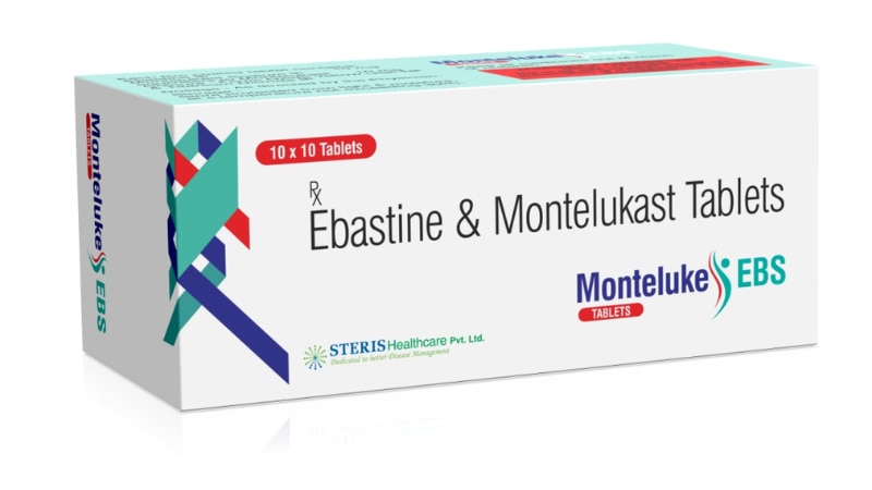 MONTELUKE EBSMontelukast (10mg), & Ebastine (10mg)Monteluke EBS is a combination medicine containing Montelukast (10mg) and Ebastine (10mg). Montelukast is a leukotriene receptor antagonist that helps in relieving symptoms of asthma and allergic rhinitis by reducing inflammation in the airways. Ebastine, an antihistamine, blocks the action of histamine, thus alleviating symptoms like itching, sneezing, and watery eyes caused by allergies. Monteluke EBS is commonly prescribed for allergic conditions and respiratory disorders.For further information:Email: info@sterispharma.com / contact@sterispharma.comCall/WhatsApp: 7877551268, 7849827488ORDER Now: https://www.sterisonline.com/product/monteluke-ebs-133737