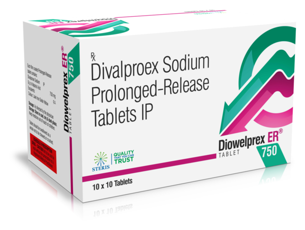 DIOWELPREX ER 750 Divalproex (75mg)IntroductionDIOWELPREX ER 750 contains Divalproex (750 mg) in an extended-release formulation, designed to provide effective management of seizures, bipolar disorder, and migraine prophylaxis. Divalproex is a well-established medication known for its efficacy in stabilizing mood, controlling seizures, and preventing migraines, making it a versatile treatment option for various neurological and psychiatric conditions.Key Ingredient and Its BenefitsDivalproex (750 mg)Seizure Control: Divalproex is highly effective in managing different types of seizures, including absence seizures, complex partial seizures, and generalized seizures.Mood Stabilization: It is commonly used to stabilize mood in patients with bipolar disorder, helping manage both manic and depressive episodes.Migraine Prophylaxis: Divalproex helps prevent migraine headaches, reducing their frequency and severity.Extended-Release Formulation: The extended-release formulation ensures a steady release of the medication over time, providing consistent therapeutic effects and reducing the need for multiple daily doses.Benefits of DIOWELPREX ER 750Effective Seizure Management: DIOWELPREX ER 750 provides robust control of various types of seizures, enhancing the quality of life for patients with epilepsy.Mood Stabilization: It effectively stabilizes mood in patients with bipolar disorder, reducing the frequency and intensity of both manic and depressive episodes.Migraine Prevention: The medication helps prevent migraine headaches, significantly reducing their occurrence and severity.Convenient Dosage: The extended-release formulation offers the convenience of once-daily dosing, ensuring consistent medication levels and improving patient compliance.Dosage and AdministrationDosageSeizure Control: The typical starting dosage for adults is 10-15 mg/kg/day, gradually increasing to the desired dose. The maintenance dose is typically 30-60 mg/kg/day, taken once or twice daily.Bipolar Disorder: The usual starting dose is 750 mg/day, which may be increased as needed to achieve clinical efficacy, with a maximum dose of 60 mg/kg/day.Migraine Prophylaxis: The typical dose is 500-1000 mg/day, taken once or divided into two doses.AdministrationOral Use: Swallow the tablet whole with a full glass of water. Do not crush, chew, or break the tablet, as it is designed to release the medication slowly over time.Consistency: For optimal results, take DIOWELPREX ER 750 at the same time each day to maintain consistent medication levels in your bloodstream.For further information: EMAIL: info@sterispharma.com / contact@sterispharma.com CALL/WHATSAPP: 7877551268, 7849827488 Order NOW https://www.sterisonline.com/product/diowelprex-er-750-134194
