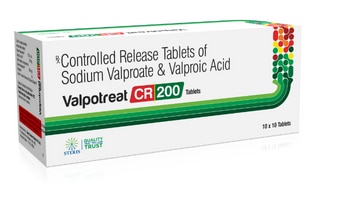VALPOTREAT CR 200 Sodium Valproate CR 200 mgIntroduction:VALPOTREAT CR 200 contains Sodium Valproate, a widely used anticonvulsant and mood stabilizer, in a controlled-release (CR) formulation. With a dosage strength of 200mg, VALPOTREAT CR 200 is designed to provide sustained therapeutic effects for the management of epilepsy and bipolar disorder, improving the quality of life for patients.Key Features and Benefits:Anticonvulsant Action:VALPOTREAT CR 200 is highly effective in treating various types of seizures, including generalized tonic-clonic seizures, absence seizures, and complex partial seizures. It works by increasing the levels of gamma-aminobutyric acid (GABA) in the brain, which helps stabilize neuronal activity and prevent seizure episodes.Mood Stabilization:Sodium Valproate is also used as a mood stabilizer in the treatment of bipolar disorder. It helps control manic episodes and provides mood stability, reducing the frequency and severity of mood swings.Controlled-Release Formulation:The controlled-release formulation of VALPOTREAT CR 200 ensures a steady release of the medication over time, maintaining consistent blood levels and reducing the need for frequent dosing. This helps in achieving better symptom control and improving adherence to the treatment regimen.Well-Tolerated and Safe:VALPOTREAT CR 200 is generally well-tolerated with a favorable safety profile, making it a reliable option for long-term management of epilepsy and bipolar disorder.Dosage and Administration:Initial Dosage for Epilepsy:The initial dose of VALPOTREAT CR 200 for adults typically starts at 200-400mg per day, divided into two doses. The dose can be gradually increased based on the patient's response and tolerability, with a usual maintenance dose ranging from 1000-2000mg per day.Initial Dosage for Bipolar Disorder:For the treatment of bipolar disorder, the initial dose usually starts at 200-400mg per day, divided into two doses. The dose can be gradually increased based on clinical response, with a typical maintenance dose ranging from 1000-1500mg per day.Administration Instructions:VALPOTREAT CR 200 tablets should be taken orally with water. They can be taken with or without food, although taking them with food may help reduce gastrointestinal discomfort.Continued Monitoring:Regular monitoring of blood levels, liver function, and overall health is essential during VALPOTREAT CR 200 therapy to ensure therapeutic efficacy and patient safety.For further information: EMAIL: info@sterispharma.com / contact@sterispharma.com CALL/WHATSAPP: 7877551268, 7849827488 Order NOWhttps://www.sterisonline.com/product/valpotreat-cr-200-134218