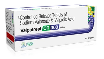 VALPOTREAT CR 300 Sodium Valproate CR 300 mgIntroduction:VALPOTREAT CR 300 contains Sodium Valproate, a highly effective anticonvulsant and mood stabilizer, in a controlled-release (CR) formulation. With a dosage strength of 300mg, VALPOTREAT CR 300 is designed to provide sustained therapeutic effects for managing epilepsy and bipolar disorder, significantly enhancing the quality of life for patients.Key Features and Benefits:Anticonvulsant Action:VALPOTREAT CR 300 is highly effective in treating various types of seizures, including generalized tonic-clonic seizures, absence seizures, and complex partial seizures. It increases gamma-aminobutyric acid (GABA) levels in the brain, helping stabilize neuronal activity and prevent seizure episodes.Mood Stabilization:Sodium Valproate is also used as a mood stabilizer for treating bipolar disorder. It helps control manic episodes and provides mood stability, reducing the frequency and severity of mood swings.Controlled-Release Formulation:The controlled-release formulation of VALPOTREAT CR 300 ensures a steady release of the medication over time, maintaining consistent blood levels and reducing the need for frequent dosing. This leads to better symptom control and improved adherence to the treatment regimen.Well-Tolerated and Safe:VALPOTREAT CR 300 is generally well-tolerated with a favorable safety profile, making it a reliable option for long-term management of epilepsy and bipolar disorder.Dosage and Administration:Initial Dosage for Epilepsy:The initial dose of VALPOTREAT CR 300 for adults typically starts at 300-600mg per day, divided into two doses. The dose can be gradually increased based on the patient's response and tolerability, with a usual maintenance dose ranging from 1000-2000mg per day.Initial Dosage for Bipolar Disorder:For the treatment of bipolar disorder, the initial dose usually starts at 300-600mg per day, divided into two doses. The dose can be gradually increased based on clinical response, with a typical maintenance dose ranging from 1000-1500mg per day.Administration Instructions:VALPOTREAT CR 300 tablets should be taken orally with water. They can be taken with or without food, although taking them with food may help reduce gastrointestinal discomfort.Continued Monitoring:Regular monitoring of blood levels, liver function, and overall health is essential during VALPOTREAT CR 300 therapy to ensure therapeutic efficacy and patient safety.For further information: EMAIL: info@sterispharma.com / contact@sterispharma.com CALL/WHATSAPP: 7877551268, 7849827488 Order NOWhttps://www.sterisonline.com/product/valpotreat-cr-300-134219