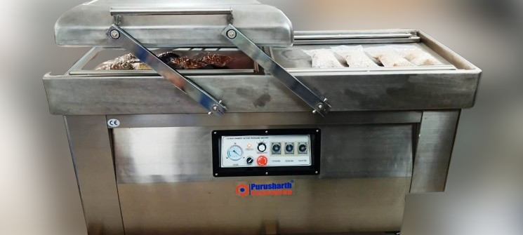 This is 24 x 24 inch double chamber vacuum packing machine, 3 phase electricity require to run this machine Made IN Stainless steel 