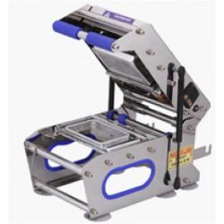 > Quickly seals and cuts the packaging film after operation> It has a special gas shock absorbers for convenient up and down movement.> It is an electromagnetically operated heat sealing system for sealing laminated foil on the top of plastic trays, cups, glasses, etc.> Special feature is the Digital temperature controlled heater plate designed for uniform heating and preventing heat loss.> 100% machine in stainless steel construction including washers and screws.