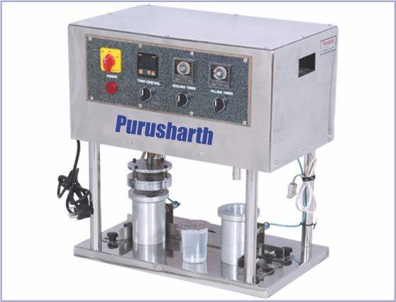 > We are having auto glass Sealing machine, auto glass filling machine as per your requirement SensorApplication: > Suitable for Beverages,Juice,Mineral Water,Curd,Butter milk.Water level sensor :>  with auto level sensor [no m. L. Setting required manually]>  sealing material : aluminum foil and blister foil.Capacity of production :>  2 sec. Sealing time 2 sec. Filling time per piece. Other depends on your ml. Weight : approximate – 30 kg
