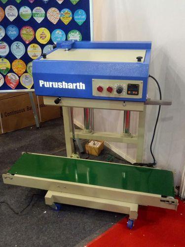 Continuous Hand Sealer has a vertical design, for large pre-made bags that require sealing whilst standing up such as packs of powder, liquids and even solid products that will spill if lying flat.This machine you can seal up to 25 kg material its use for packaging Agri Products, cheeps, tea and confectionery item BOPP & Laminated pouch. This is useful for laminated BOPP, Led Aluinum, and P.P.HM.etc> Free standing vertical band sealer> Ideal for larger bags > Adjustable sealing head & conveyerApplications: > Wheat flour (atta) > Seeds > Pesticides > Disposable vessels > Cement grouts > Tea > Coffee > Food products > CosmeticsAdditional Information:> HPay Mode Terms: T/T (Bank Transfer),DEBIT CARD