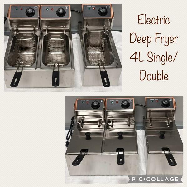 We deliver Electric Deep Fryer in  4L  single and double at very reasonable prices.