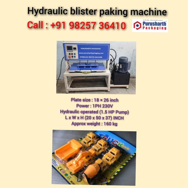 hydraulic blister packaging machine for toys