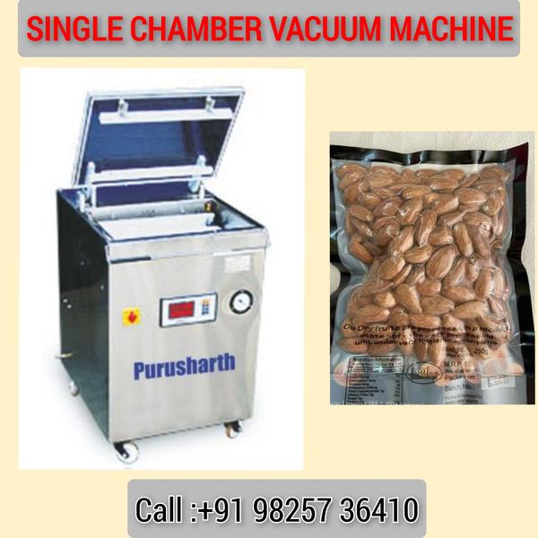 Single chamber vacuum packaging machine for dry fruits,almond,cashew,dates