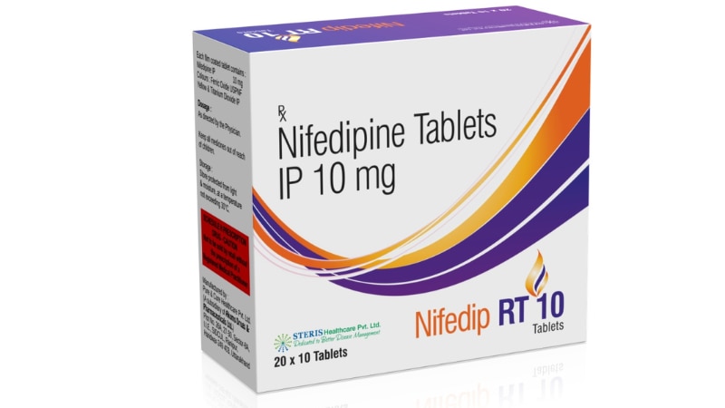 NIFEDIP RT 10Nifedipine ER (10mg)Nifedip RT 10 contains Nifedipine ER 10mg, designed to treat hypertension and angina by managing blood pressure and heart function effectively.Uses:Lowers high blood pressure and controls chest pain (angina).Works by relaxing blood vessels for smoother blood flow.Dosage:Take one tablet daily or as prescribed by your healthcare provider.Side Effects:Common side effects include headaches, swelling, or flushing.Severe effects like intense dizziness or palpitations require immediate medical attention.Precautions:Discuss your medical history and other medications with your doctor to avoid interactions.Avoid grapefruit products as they can interfere with Nifedipine.Price and Availability:Available by prescription at pharmacies.Prices may vary based on brand and location.Conclusion:Nifedip RT 10 is vital for maintaining blood pressure and heart health, ensuring consistent treatment adherence and monitoring for any side effects or interactions.