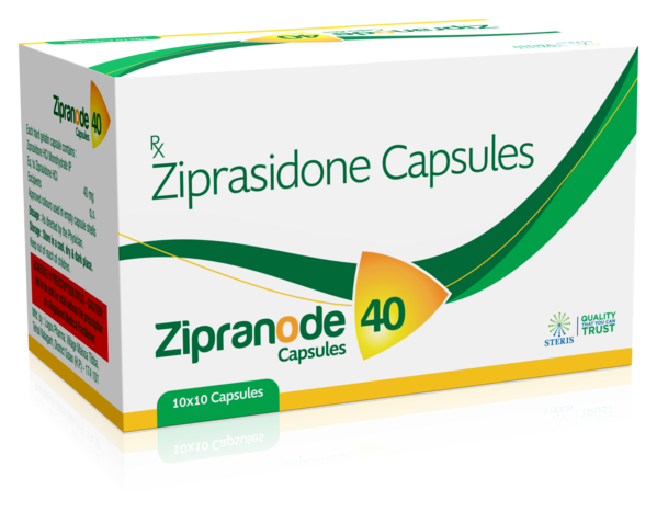 ZIPRANODE 40 Ziprasidone Capsules (40mg)Introduction:ZIPRANODE 40 contains Ziprasidone, an atypical antipsychotic medication, at a dosage strength of 40mg. It is designed for the treatment of schizophrenia and the manic or mixed episodes associated with bipolar disorder. ZIPRANODE 40 works by modulating the activity of neurotransmitters in the brain, helping to stabilize mood and reduce psychotic symptoms.Key Features and Benefits:Antipsychotic Action:ZIPRANODE 40 is effective in treating the symptoms of schizophrenia, including hallucinations, delusions, thought disorders, and social withdrawal. It helps restore balance to neurotransmitters in the brain, particularly dopamine and serotonin.Mood Stabilization:Ziprasidone is also used to manage manic or mixed episodes in bipolar disorder. It helps control mood swings, reducing the intensity and frequency of manic episodes and helping patients maintain a stable mood.Dual Mechanism of Action:ZIPRANODE 40 acts as both a serotonin and dopamine receptor antagonist. This dual mechanism of action helps in effectively managing a broad range of symptoms associated with schizophrenia and bipolar disorder.Favorable Side Effect Profile:Compared to other antipsychotics, Ziprasidone has a lower risk of causing weight gain and metabolic disturbances, making it a preferred option for long-term management of psychiatric conditions.Dosage and Administration:Initial Dosage for Schizophrenia:The recommended starting dose of ZIPRANODE 40 for adults with schizophrenia is 20mg twice daily. The dose can be increased gradually based on the patient’s response and tolerability, up to a maximum of 80mg twice daily.Initial Dosage for Bipolar Disorder:For the treatment of manic or mixed episodes in bipolar disorder, the initial dose is 40mg twice daily. The dose can be adjusted based on clinical response, with a usual range of 40-80mg twice daily.Administration Instructions:ZIPRANODE 40 capsules should be taken orally with food to enhance absorption. Swallow the capsules whole with water. Do not crush or chew the capsules.Continued Monitoring:Regular monitoring of symptoms, side effects, and overall health is essential during ZIPRANODE 40 therapy to ensure therapeutic efficacy and patient safety.For further information: EMAIL: info@sterispharma.com / contact@sterispharma.com CALL/WHATSAPP: 7877551268, 7849827488 Order NOWhttps://www.sterisonline.com/product/zipranode-40-133982