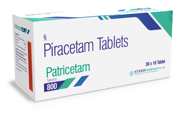 PATRICETAM 800 Piracetam (800mg)Introduction:PATRICETAM 800 contains Piracetam (800 mg), a nootropic agent used to enhance cognitive functions, improve memory, and support neurological health. Piracetam is known for its neuroprotective properties and is widely used to treat cognitive impairments, dementia, and other neurological conditions.Key Features and Benefits:Cognitive Enhancement: Piracetam is effective in improving various cognitive functions, including memory, attention, and learning capacity, making it beneficial for individuals with cognitive impairments.Neuroprotective Properties: Piracetam provides neuroprotection by enhancing the brain's resilience to damage from oxidative stress and neurotoxins, helping to maintain overall brain health.Improved Memory: By enhancing synaptic plasticity and communication between neurons, Piracetam helps improve short-term and long-term memory.Increased Focus and Attention: Piracetam can enhance focus, attention, and mental clarity, which is beneficial for individuals with attention deficits or those needing improved concentration.Safe and Well-Tolerated: Piracetam is generally well-tolerated with a favorable safety profile, making it suitable for long-term use.Dosage and Administration:Initial Dosage: The typical starting dose of PATRICETAM 800 is 800 mg taken two to three times daily. The dosage may be adjusted by a healthcare provider based on the patient's response to treatment and specific needs.Maintenance Dosage: The usual maintenance dose ranges from 2.4 grams to 4.8 grams per day, divided into two or three doses.Administration: The tablet should be taken orally with water, with or without food. It is important to take Piracetam at the same time each day to maintain consistent medication levels in the bloodstream.Missed Dose: If a dose is missed, take it as soon as you remember. If it is almost time for the next dose, skip the missed dose and continue with the regular schedule. Do not take a double dose to make up for a missed one.For further information: EMAIL: info@sterispharma.com / contact@sterispharma.com CALL/WHATSAPP: 7877551268, 7849827488 Order NOWhttps://www.sterisonline.com/product/patricetam-800-133600