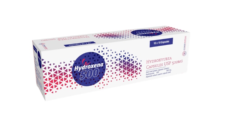 HYDROXENA 500Hydroxyurea (500mg)HYDROXENA 500 is a medication containing Hydroxyurea, which is used primarily in the treatment of certain cancers such as chronic myelogenous leukemia and head and neck cancers. It is also used for sickle cell anemia management. Hydroxyurea works by inhibiting the growth of cancer cells and reducing the frequency of painful sickle cell crises. It is important to take HYDROXENA 500 as prescribed by your healthcare provider to ensure optimal effectiveness and minimize potential side effects. Regular monitoring and blood tests may be required during treatment. For further information:Email: info@sterispharma.com / contact@sterispharma.comCall/WhatsApp: 7877551268, 7849827488Buy Now: https://www.sterisonline.com/product/hydroxena-500-133659