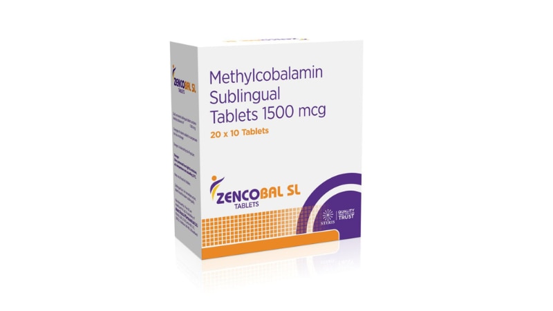 ZENCOBAL SL Methylocobalamine (1500mcg) Mouth Dissolving TabIntroduction to ZENCOBAL SLZENCOBAL SL is a mouth-dissolving tablet designed to provide a convenient and efficient way to supplement Methylcobalamin, a vital form of Vitamin B12. This formulation is particularly beneficial for individuals with Vitamin B12 deficiency, as it ensures rapid absorption and immediate availability of the nutrient in the body. ZENCOBAL SL is used to support nerve health, energy metabolism, and overall well-being.Key Component and Its BenefitsMethylcobalamin 1500mcgMethylcobalamin is an active form of Vitamin B12, essential for various physiological functions:Nerve Health: Supports the maintenance and regeneration of nerve cells, helping to alleviate neuropathic pain and improve nerve function.Red Blood Cell Formation: Plays a crucial role in the production of healthy red blood cells, preventing megaloblastic anemia.DNA Synthesis: Essential for DNA synthesis and cellular energy production.Energy Metabolism: Vital for converting food into energy, reducing fatigue and boosting overall energy levels.Benefits of ZENCOBAL SLEnhanced Absorption and ConvenienceMouth Dissolving Technology: The tablet dissolves quickly in the mouth, allowing for rapid absorption and immediate availability of Methylcobalamin in the bloodstream.No Need for Water: This formulation is particularly convenient for individuals who have difficulty swallowing pills or do not have access to water.Supports Nerve HealthNerve Regeneration: Methylcobalamin supports the maintenance and regeneration of nerve cells, helping to alleviate symptoms of neuropathy and improve overall nerve health.Boosts Energy and MetabolismEnergy Production: Methylcobalamin plays a vital role in cellular energy production, helping to combat fatigue and improve overall energy levels.Metabolic Health: Supports the metabolism of carbohydrates, fats, and proteins, enhancing overall metabolic health.Promotes Cardiovascular HealthHomocysteine Reduction: Methylcobalamin helps lower homocysteine levels, reducing the risk of cardiovascular diseases.Red Blood Cell Production: Supports the production of healthy red blood cells, preventing anemia and promoting overall cardiovascular health.How to Use ZENCOBAL SLDosage and AdministrationRecommended Dosage: The typical dosage is one tablet taken once daily, or as directed by your healthcare provider.Administration: Place the tablet on the tongue and allow it to dissolve completely. There is no need for water, making it a convenient option for those on the go.Guidelines for Optimal UseConsistent Use: For best results, take ZENCOBAL SL regularly at the same time each day as prescribed by your healthcare provider.Monitor Health: Regularly monitor your health and consult your healthcare provider to ensure the supplement is effectively supporting your nutritional needs.For further information: EMAIL: info@sterispharma.com / contact@sterispharma.com CALL/WHATSAPP: 7877551268, 7849827488 Order Nowhttps://www.sterisonline.com/product/zencobal-sl-134016
