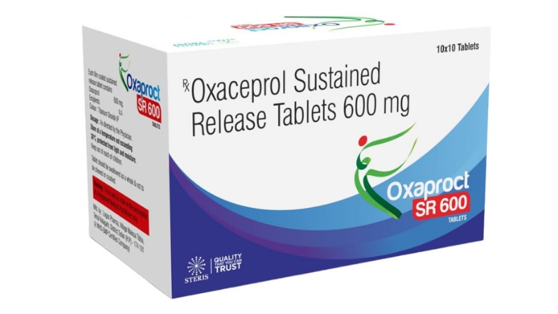 OXAPROCT 600 Oxaceprol (600mgIntroductionOXAPROCT 600 contains Oxaceprol (600mg), a potent anti-inflammatory agent specifically designed to treat osteoarthritis and other chronic inflammatory conditions. Unlike traditional NSAIDs, Oxaceprol provides effective pain relief and reduces inflammation without causing significant gastrointestinal side effects. This makes OXAPROCT 600 an ideal choice for long-term management of inflammatory conditions, offering both efficacy and safety.Key Ingredient and Its BenefitsOxaceprol (600mg)Anti-Inflammatory: Oxaceprol effectively reduces inflammation by inhibiting the infiltration of inflammatory cells into the affected tissues.Pain Relief: It provides significant relief from pain associated with inflammatory conditions such as osteoarthritis, rheumatoid arthritis, and other musculoskeletal disorders.Tissue Protection: Oxaceprol does not inhibit cyclooxygenase (COX) enzymes, thus reducing the risk of gastrointestinal side effects and protecting the integrity of the gastrointestinal mucosa.Benefits of OXAPROCT 600Effective Pain Management: OXAPROCT 600 provides substantial pain relief for patients suffering from osteoarthritis and other inflammatory conditions, improving their quality of life.Reduces Inflammation: The anti-inflammatory properties of Oxaceprol help reduce swelling, redness, and discomfort in affected joints and tissues.Gastrointestinal Safety: Unlike traditional NSAIDs, Oxaceprol is less likely to cause gastrointestinal side effects, making it a safer option for long-term use.Improves Mobility: By reducing pain and inflammation, OXAPROCT 600 helps improve joint function and mobility, allowing patients to engage in daily activities with greater ease.Alternative to NSAIDs: OXAPROCT 600 is an excellent alternative for patients who cannot tolerate traditional NSAIDs due to gastrointestinal or cardiovascular side effects.Dosage and AdministrationDosageRecommended Dosage: The typical dosage of OXAPROCT 600 is one tablet taken once daily, depending on the severity of the condition and the patient's response to treatment. The exact dosage should be determined by a healthcare provider.AdministrationOral Use: Swallow the tablet whole with a full glass of water. It can be taken with or without food.Consistency: For optimal results, take OXAPROCT 600 at the same time each day as prescribed by your healthcare provider.For further information: EMAIL: info@sterispharma.com / contact@sterispharma.com CALL/WHATSAPP: 7877551268, 7849827488 Order NOW https://www.sterisonline.com/product/oxaproct-600-134349