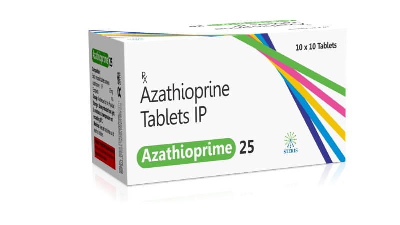 AZATHIOPRIME 25Azathioprine (25mg)Azathioprine 25 is a medication containing 25mg of the active ingredient Azathioprine. It belongs to a class of drugs known as immunosuppressants. Azathioprine is commonly used to prevent organ rejection in patients who have received organ transplants, such as kidney transplants.This medication works by suppressing the body's immune response, which helps prevent the immune system from attacking the transplanted organ. It is often used in combination with other medications to achieve the best results.Azathioprine 25 is typically taken orally, usually once or twice a day as directed by a healthcare professional. The dosage may vary based on the patient's medical condition, response to treatment, and other factors.Common side effects of Azathioprine 25 may include nausea, vomiting, diarrhea, loss of appetite, and hair loss. It is important to report any severe or persistent side effects to your healthcare provider.It is crucial to follow the prescribed dosage and instructions carefully while taking Azathioprine 25 to ensure the best possible outcome and minimize the risk of complications. Regular monitoring by a healthcare professional is often necessary to adjust the dosage and monitor for any potential side effects or complications.For further information:Email: info@sterispharma.com / contact@sterispharma.comCall/WhatsApp: 7877551268, 7849827488Order Now: https://www.sterisonline.com/product/azathioprime-25-133652