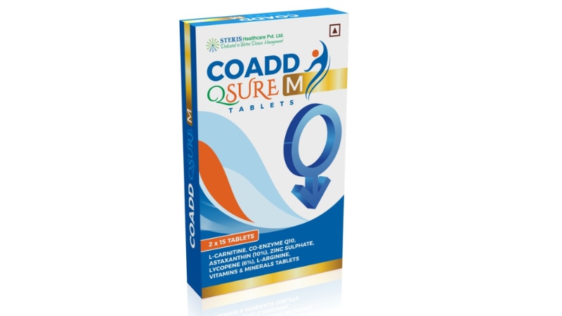 CO ADD Q SURE ML-carnitine , Co-enzyme Q10 Astaxanthin (10%) Zinc Sulphate, Lycopene (6%) L-Arginine Vitamins & MineralsCO ADD Q SURE M is a potent combination of essential nutrients aimed at supporting overall health and well-being. Each capsule contains L-carnitine, Co-enzyme Q10, Astaxanthin (10%), Zinc Sulphate, Lycopene (6%), L-Arginine, along with a blend of vitamins and minerals. This formulation offers comprehensive benefits such as:Energy Production: L-carnitine and Co-enzyme Q10 play key roles in cellular energy production, aiding in maintaining vitality and stamina.Antioxidant Support: Astaxanthin, Lycopene, and Zinc Sulphate act as powerful antioxidants, protecting cells from oxidative stress and supporting a healthy immune system.Heart Health: L-Arginine is known for its cardiovascular benefits, promoting healthy blood flow and heart function.Nutritional Support: The inclusion of vitamins and minerals ensures a well-rounded nutritional profile, supporting overall health and vitality.Dosage: Take one capsule daily with a meal, or as directed by your healthcare professional.Precautions: Consult your healthcare provider before starting any new supplement regimen, especially if you have underlying health conditions or are taking medication.For further information:Email: info@sterispharma.com / contact@sterispharma.comCall/WhatsApp: 7877551268, 7849827488Order Now: https://www.sterisonline.com/product/co-add-q-sure-m-133824