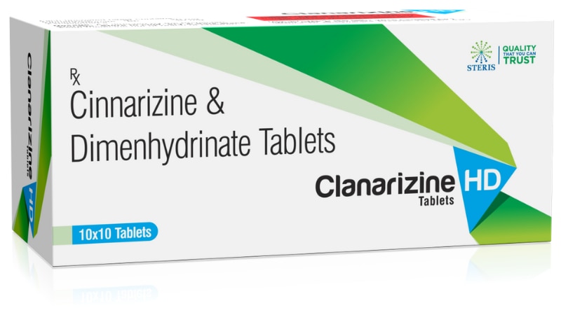 CLANARIZINE HD Cinnarizine & Dimenhydrinate