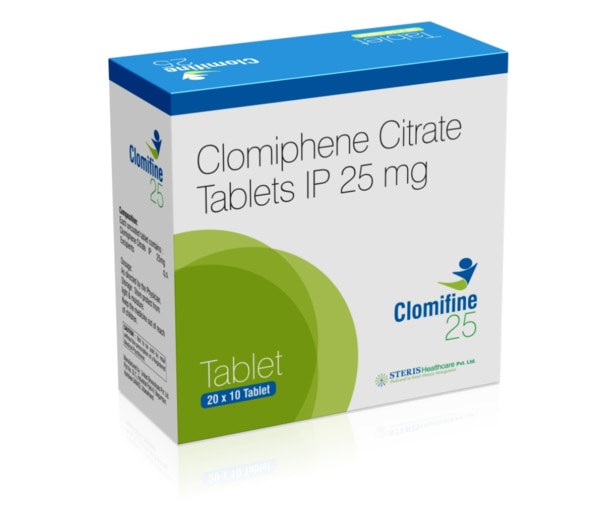 CLOMIFINE 25Clomiphene (25mg)Clomifine 25 contains Clomiphene in a 25mg dosage. Clomiphene is commonly used to treat infertility in women by stimulating ovulation. It works by inducing the release of hormones necessary for ovulation. This medication is typically taken orally once a day for a specific period as directed by a healthcare provider. Side effects may include hot flashes, abdominal discomfort, and breast tenderness. It's crucial to follow the prescribed dosage and consult a doctor for proper guidance. For further information:Email: info@sterispharma.com / contact@sterispharma.comCall/WhatsApp: 7877551268, 7849827488Order Now: https://www.sterisonline.com/product/clomifine-25-133821